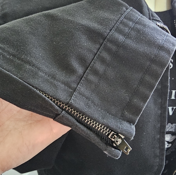 Ladies Dickies Girl Jacket Black Twill Size Large Juniors - Picture 5 of 9